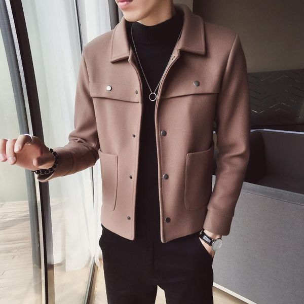 abrigos hombre invierno 2020 winter warm wool coat korean slim fit woolen jacket men trend short black coat men casaco masculino
abrigos hombre invierno 2020 winter warm wool coat korean slim fit woolen jacket men trend short black coat men casaco masculino