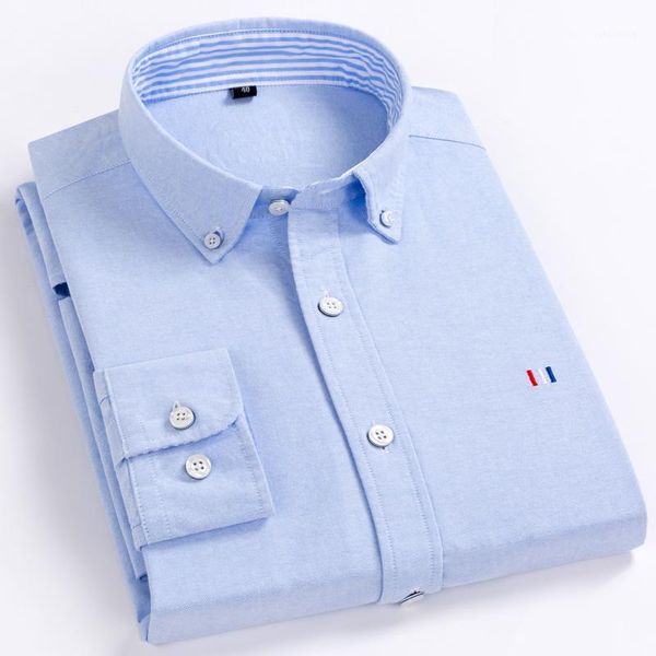 men's oxford long sleeve button down casual dress shirt regular fit box-pleated back rounded hem soft pure cotton shirts1, White;black
men's oxford long sleeve button down casual dress shirt regular fit box-pleated back rounded hem soft pure cotton shirts1, White;black