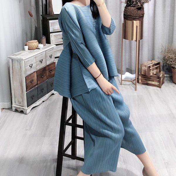 new spring vintage o collar loose three quarter sleeve full length pants suit summer women fashion tide1, White
new spring vintage o collar loose three quarter sleeve full length pants suit summer women fashion tide1, White