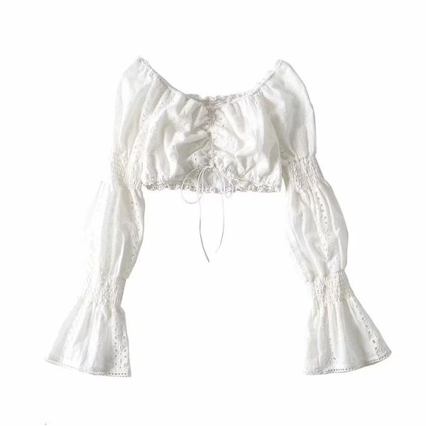 new female bohemian holiday beach blouse hollow lace out short lanes lady's shirts chic long puff sleeves blouses 0t4p, White
new female bohemian holiday beach blouse hollow lace out short lanes lady's shirts chic long puff sleeves blouses 0t4p, White