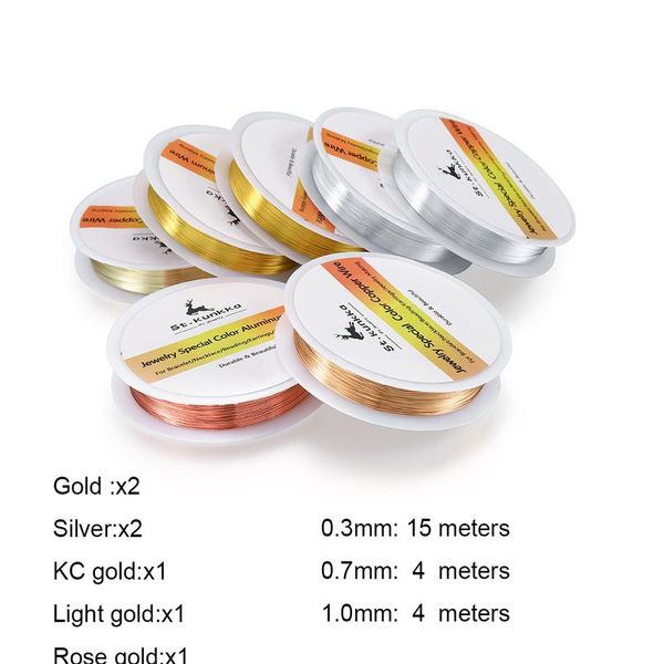 st.kunkka copper wire never fade thread metal string wire for diy beads jewelry making accessories bbyssq, White;red
st.kunkka copper wire never fade thread metal string wire for diy beads jewelry making accessories bbyssq, White;red