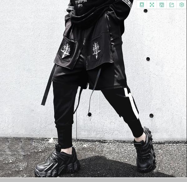 dark black tactical fake two cargo pant man 2020 harajuku embroidery joggers men trousers streetwear hip hop function pants
dark black tactical fake two cargo pant man 2020 harajuku embroidery joggers men trousers streetwear hip hop function pants