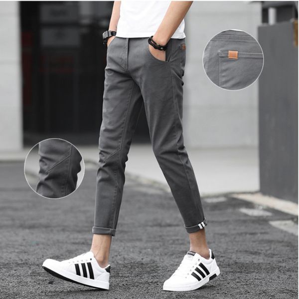 new autumn business slim casual fashionable classic elastic pants men's capris, Black
new autumn business slim casual fashionable classic elastic pants men's capris, Black