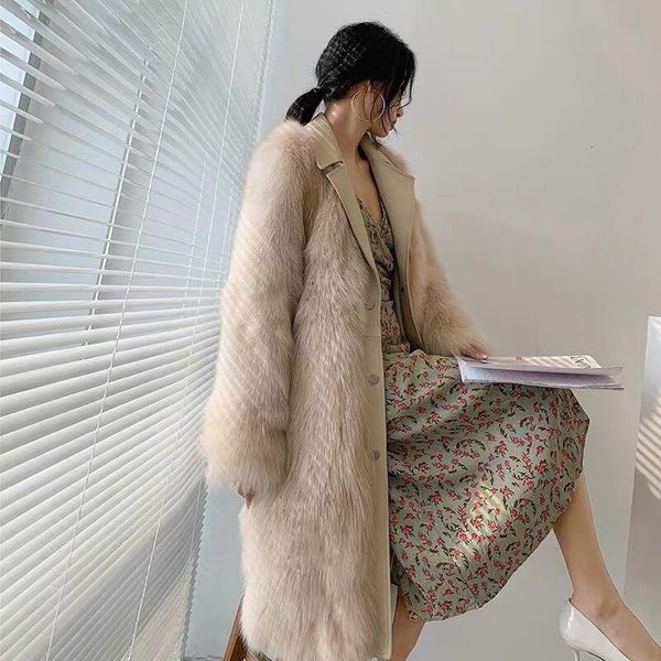 women's fur & faux women coat 2021 winter imitation raccoon thick medium length large size fashion jk231, Black
women's fur & faux women coat 2021 winter imitation raccoon thick medium length large size fashion jk231, Black