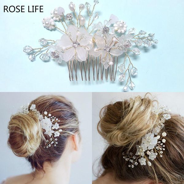 rose life new selling bride handmade flowers comb white bridal jewelry wedding dress accessories headdress, Golden;silver
rose life new selling bride handmade flowers comb white bridal jewelry wedding dress accessories headdress, Golden;silver
