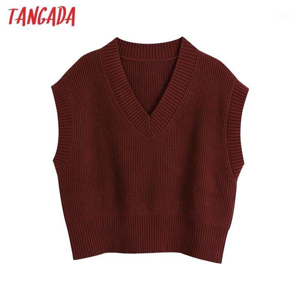 women's sweaters tangada spring women fashion v neck red knit waistcoat casual sleeveless vest knitting sweater chic lady be1671, White;black
women's sweaters tangada spring women fashion v neck red knit waistcoat casual sleeveless vest knitting sweater chic lady be1671, White;black