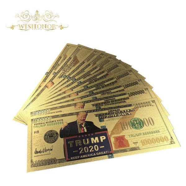 1 шт. лот красочный 2020 год сша трамп банкноты 100 долларовых банкнотах банкнота в 24k позолоченные бумажные деньги для подарков wmtsfs
1 шт. лот красочный 2020 год сша трамп банкноты 100 долларовых банкнотах банкнота в 24k позолоченные бумажные деньги для подарков wmtsfs