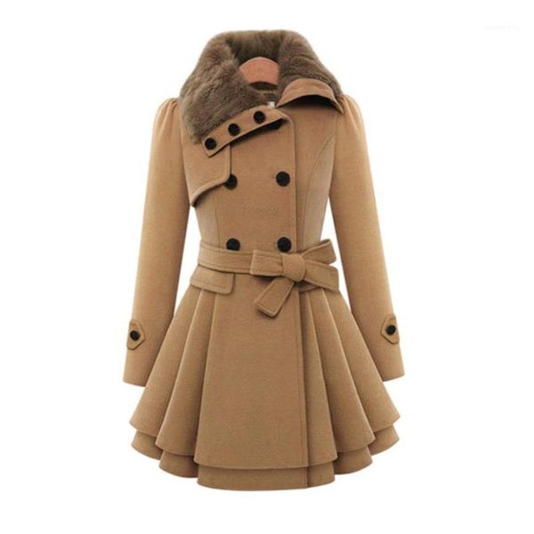 women's wool & blends elegant women's woolen coat woman winter autumn lace up slim skirts jacket single breasted robe outerwear wa, Black
women's wool & blends elegant women's woolen coat woman winter autumn lace up slim skirts jacket single breasted robe outerwear wa, Black