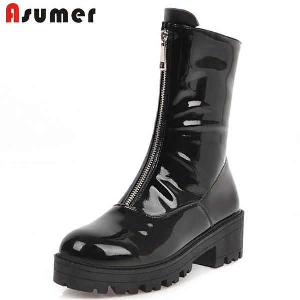 boots asumer 2021 arrival ankle women zipper square heels platform autumn winter fashion punk casual shoes ladies, Black
boots asumer 2021 arrival ankle women zipper square heels platform autumn winter fashion punk casual shoes ladies, Black