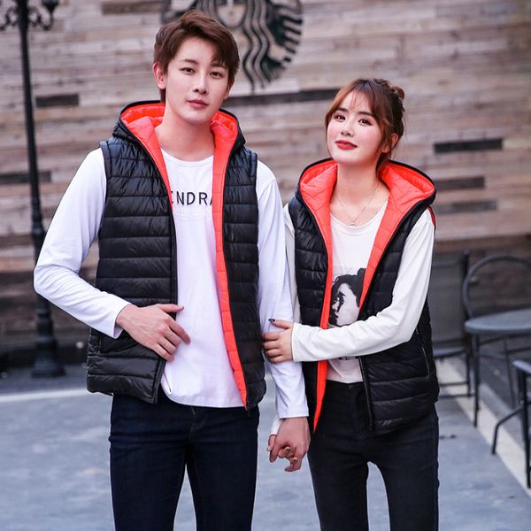 double-sided cotton vest autumn and winter korean young students hooded down jacket men's thick warm shoulder, Black;white
double-sided cotton vest autumn and winter korean young students hooded down jacket men's thick warm shoulder, Black;white