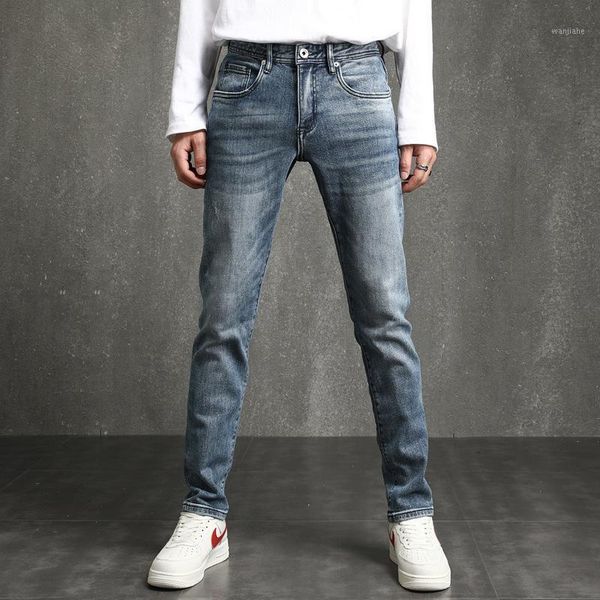 high street fashion washed old jeans retro strech jeans pants popular casual streetwear slim fit men hiphop mens1, Blue
high street fashion washed old jeans retro strech jeans pants popular casual streetwear slim fit men hiphop mens1, Blue