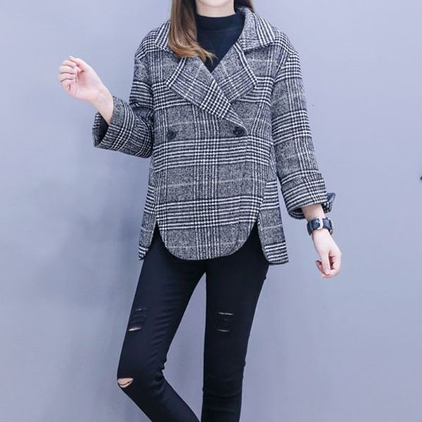2021 new three outerwear women's winter clothes fashion big woman's elegant double breasted wool jacket 625 kysw, Black
2021 new three outerwear women's winter clothes fashion big woman's elegant double breasted wool jacket 625 kysw, Black