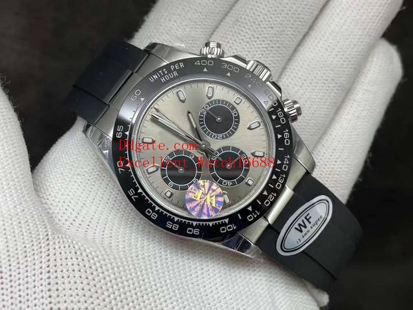 wf factory thickness12.4mm 116519 wristwatches 40 mm 7750 movement chronograph working ceramic bezel rubber bands strap men's watch wat, Slivery;brown
wf factory thickness12.4mm 116519 wristwatches 40 mm 7750 movement chronograph working ceramic bezel rubber bands strap men's watch wat, Slivery;brown