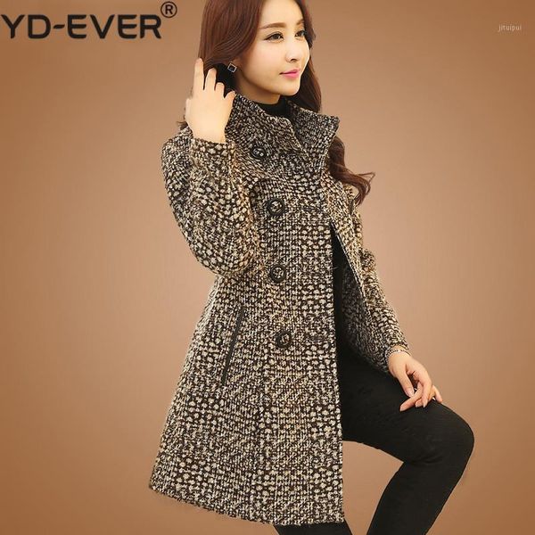 new women's wool blends coat winter 2020 autumn fashion elegant mother turtleneck plaid slim long tweed woolen outerwear female1, Black
new women's wool blends coat winter 2020 autumn fashion elegant mother turtleneck plaid slim long tweed woolen outerwear female1, Black