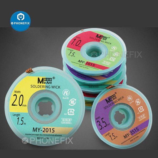 1pcs desoldering braid solder remover wick wire repair tool low residue soldering wicks for mobile phone pcb bga welding repair
1pcs desoldering braid solder remover wick wire repair tool low residue soldering wicks for mobile phone pcb bga welding repair