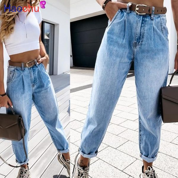 women's jeans haoohu vintage high waist straight pant for women streetwear loose female denim buttons zipper ladies 2021, Blue
women's jeans haoohu vintage high waist straight pant for women streetwear loose female denim buttons zipper ladies 2021, Blue