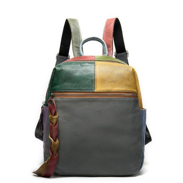 johnature retro genuine leather shoulder bag women backpack 2021 new casual cowhide travel backpack (random color stitching)
johnature retro genuine leather shoulder bag women backpack 2021 new casual cowhide travel backpack (random color stitching)
