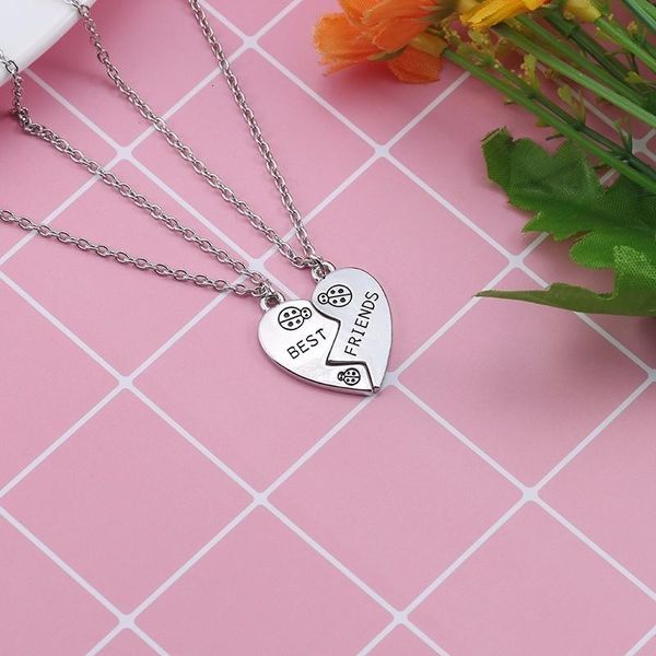 creative personality girlfriends letters friends for women two piece set stitching broken heart pendant necklace jewelry, Silver
creative personality girlfriends letters friends for women two piece set stitching broken heart pendant necklace jewelry, Silver