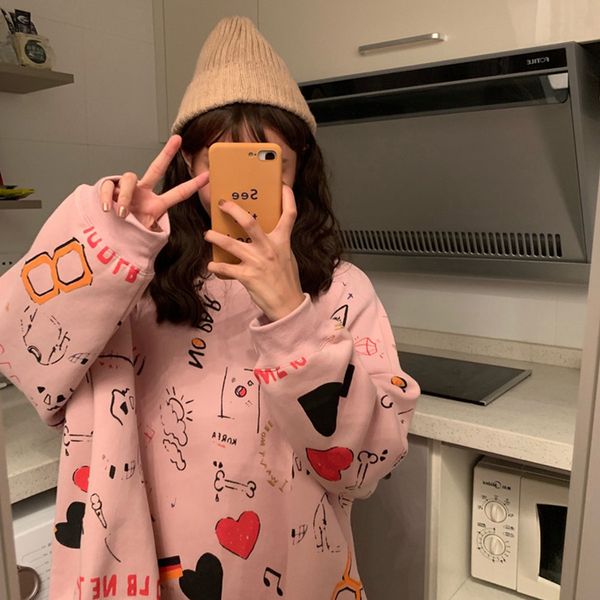 2020 spring womens clothes hoodies teen street harajuku hip hop pastel sweatshirt for women printing loose leisure hoodie bts, Black
2020 spring womens clothes hoodies teen street harajuku hip hop pastel sweatshirt for women printing loose leisure hoodie bts, Black