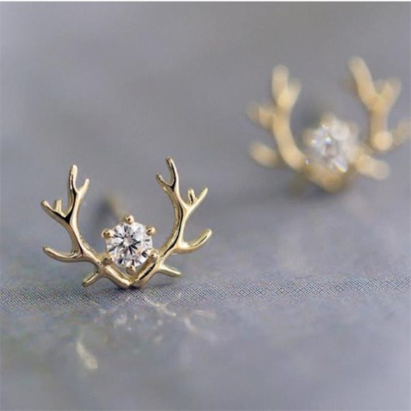 stud classic small golden antler women earrings fashion exquisite animal earring wedding party jewelry, Golden;silver
stud classic small golden antler women earrings fashion exquisite animal earring wedding party jewelry, Golden;silver