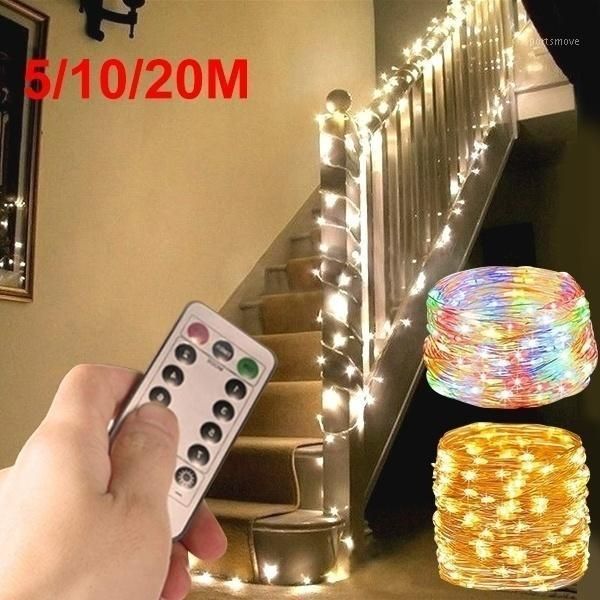 5/20m led string light copper wire fairy holiday lighting garland home christmas wedding party decoration powered by battery usb1
5/20m led string light copper wire fairy holiday lighting garland home christmas wedding party decoration powered by battery usb1