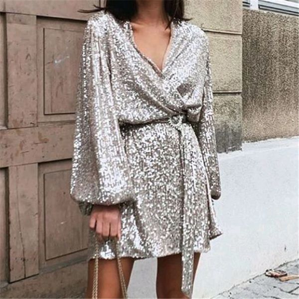 2021 new women v-neck sequined es fashion ladies lantern sleeve mini elegant female chic belt asymmetric vestidos 3hi4, Black;gray
2021 new women v-neck sequined es fashion ladies lantern sleeve mini elegant female chic belt asymmetric vestidos 3hi4, Black;gray