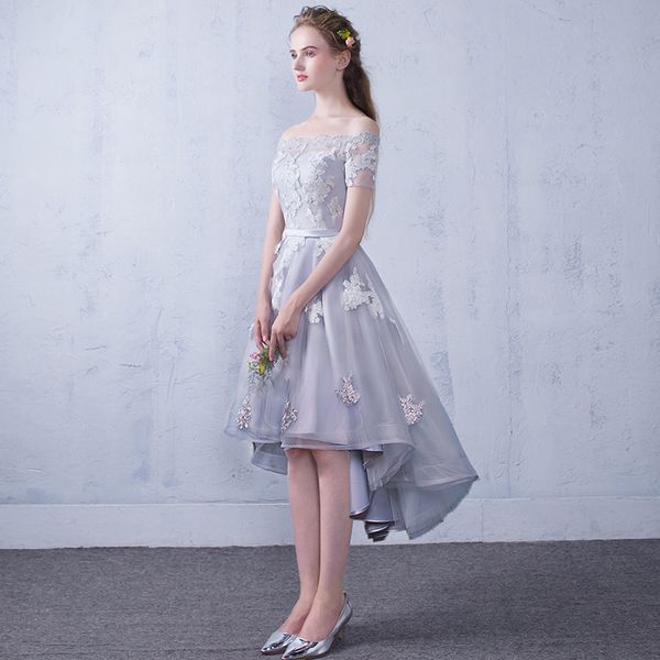 robe de soiree grey boat neck lace up short front long back evening dress with appliques party dresses prom dresses custom made, Black;red
robe de soiree grey boat neck lace up short front long back evening dress with appliques party dresses prom dresses custom made, Black;red