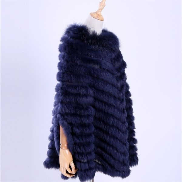 new women's luxury pullover knitted genuine rabbit raccoon fur poncho cape scarf knitting wraps shawl triangle coat y201007, Blue;gray
new women's luxury pullover knitted genuine rabbit raccoon fur poncho cape scarf knitting wraps shawl triangle coat y201007, Blue;gray