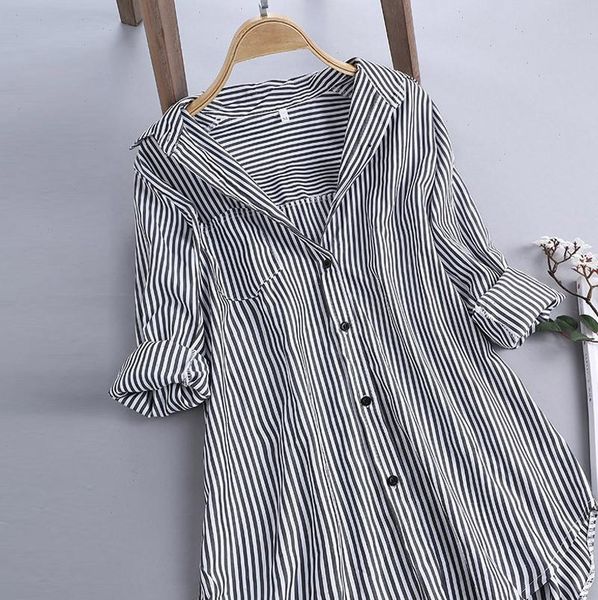 women stripe long sleeve blouse hooded button loose shirts 2021 camicia donna woman lady button blouse feminina t2g, White
women stripe long sleeve blouse hooded button loose shirts 2021 camicia donna woman lady button blouse feminina t2g, White
