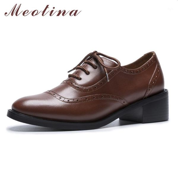 dress shoes meotina high heels women natural genuine leather block fashion cow round toe ladies autumn 34-391, Black
dress shoes meotina high heels women natural genuine leather block fashion cow round toe ladies autumn 34-391, Black