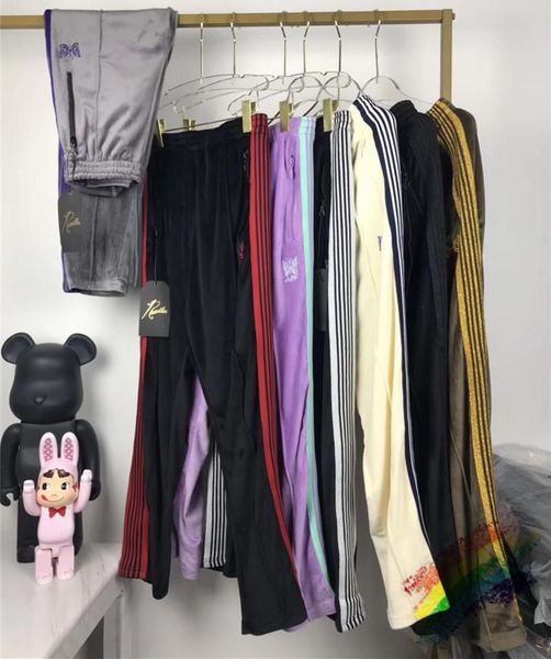 embroidery awge needles sweatpants men women butterfly striped joggers velvet needles pants awge sweatpants, Black
embroidery awge needles sweatpants men women butterfly striped joggers velvet needles pants awge sweatpants, Black