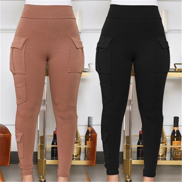 women solid color cargo pants fashion trend high waist sports skinny trousers spring female new slim casual sweatpants, Black;white
women solid color cargo pants fashion trend high waist sports skinny trousers spring female new slim casual sweatpants, Black;white