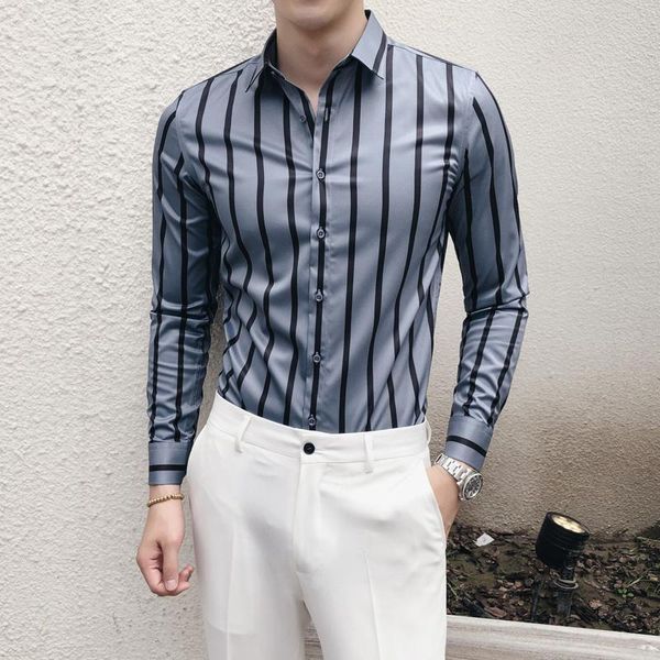gzdeerax elegance mens shirts gentleman stylish shirts mens stripe blue work slim fit party clothing black white, White;black
gzdeerax elegance mens shirts gentleman stylish shirts mens stripe blue work slim fit party clothing black white, White;black