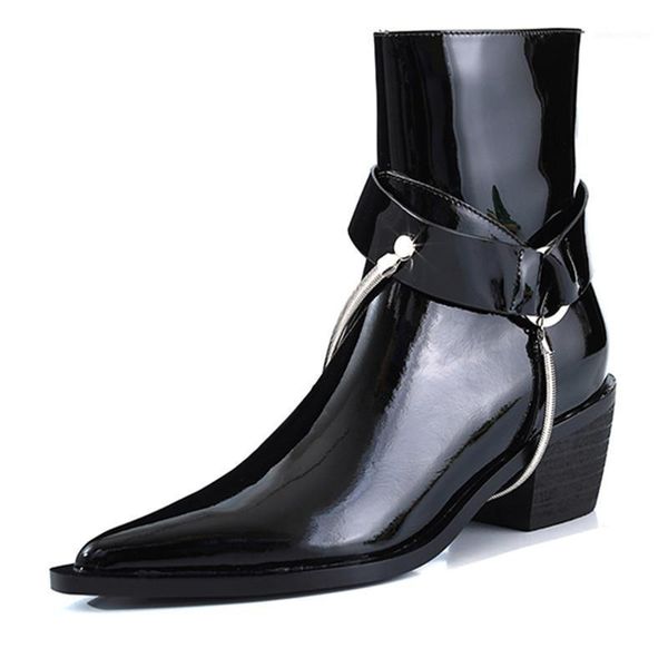 boots handsome metal chain women riding matin fall winter leather belt shoes black white pointed toe ankle booties1
boots handsome metal chain women riding matin fall winter leather belt shoes black white pointed toe ankle booties1
