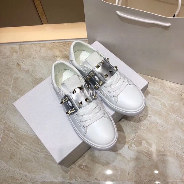 dress shoes summer women's shoes riveted color matching small white increased comfort breathable flat sole couple single board, Black
dress shoes summer women's shoes riveted color matching small white increased comfort breathable flat sole couple single board, Black