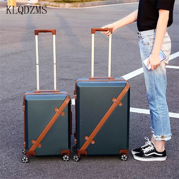 klqdzms abs+ pc 20/ women travel luggage trolley suitcase boarding case girls rolling luggage on wheels lj201116
klqdzms abs+ pc 20/ women travel luggage trolley suitcase boarding case girls rolling luggage on wheels lj201116