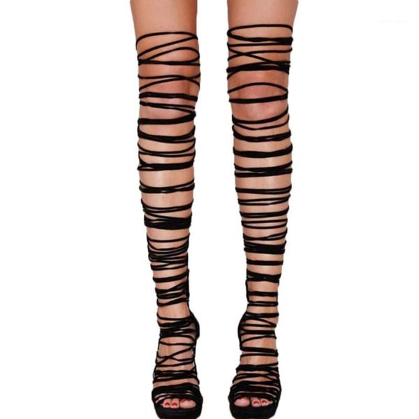new women lace up strappy knee high boots gladiator roman sandals open toe cut out fringe fetish shoes stilettos pumps1, Black
new women lace up strappy knee high boots gladiator roman sandals open toe cut out fringe fetish shoes stilettos pumps1, Black