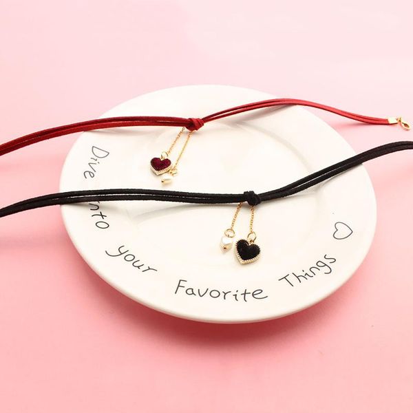 chokers doreen box vintage velvet choker necklace red/black/pink heart faux suede women party rope chains collar jewely 30cm long, 1pc, Golden;silver
chokers doreen box vintage velvet choker necklace red/black/pink heart faux suede women party rope chains collar jewely 30cm long, 1pc, Golden;silver