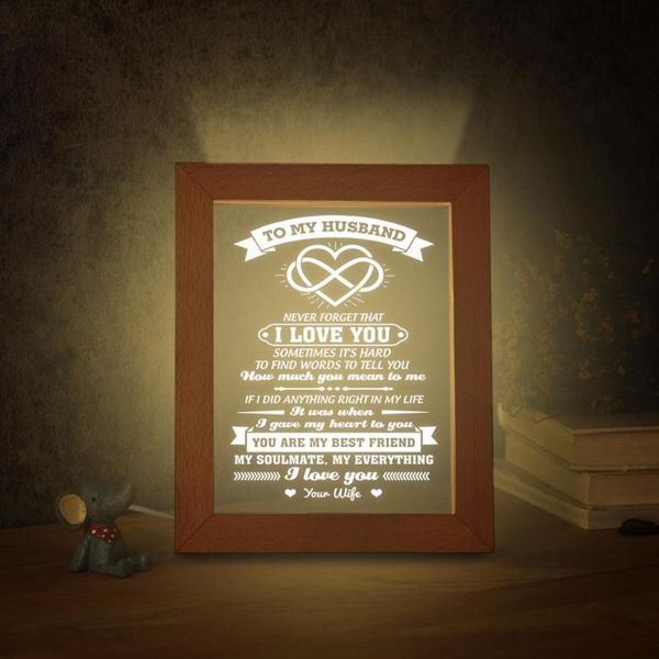 wife to my husband led wooden frame personalized text picture p frame birthday present, Pink;blue
wife to my husband led wooden frame personalized text picture p frame birthday present, Pink;blue