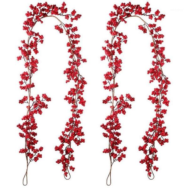 christmas decorations 5.9feet red berry garland, flexible artificial garland for indoor outdoor (2 pieces)1
christmas decorations 5.9feet red berry garland, flexible artificial garland for indoor outdoor (2 pieces)1