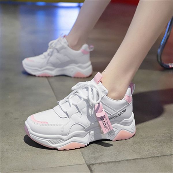 female 2021 new fashion woman leather chunky walk shoes thick soles tennis white femme basket qjxz, Black
female 2021 new fashion woman leather chunky walk shoes thick soles tennis white femme basket qjxz, Black