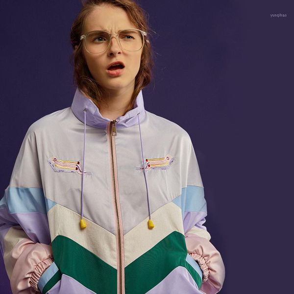 spring/autumn authentic couture bright color embroidery institute wind new harajuku cartoon loose coat jacket1, Black;brown
spring/autumn authentic couture bright color embroidery institute wind new harajuku cartoon loose coat jacket1, Black;brown