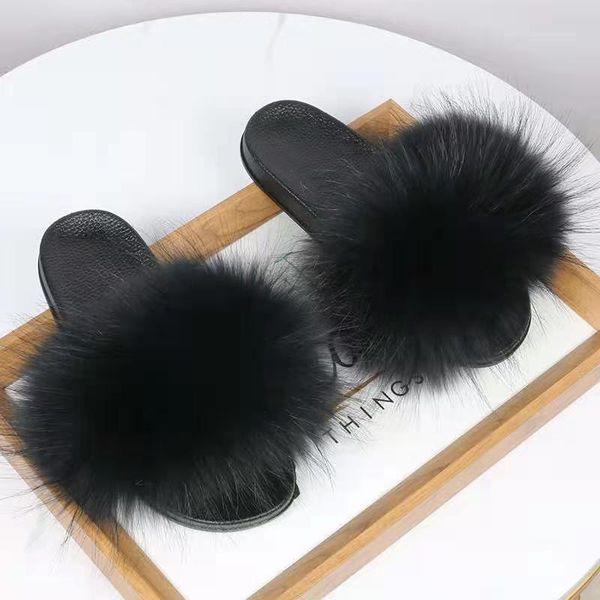 cute real raccoon fur slippers women plush sliders casual hair flat fluffy fashion home flip flops shoes, Black
cute real raccoon fur slippers women plush sliders casual hair flat fluffy fashion home flip flops shoes, Black