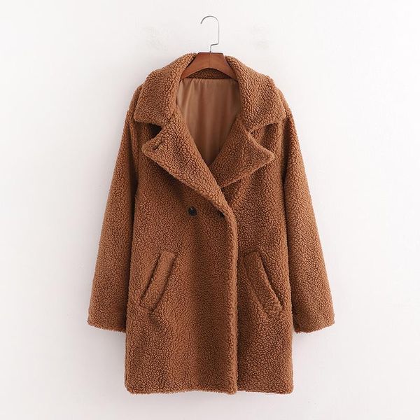 women thick teddy coats jacket loose long sleeves pocket 2020 ladies elegant autumn winter coat, Black
women thick teddy coats jacket loose long sleeves pocket 2020 ladies elegant autumn winter coat, Black