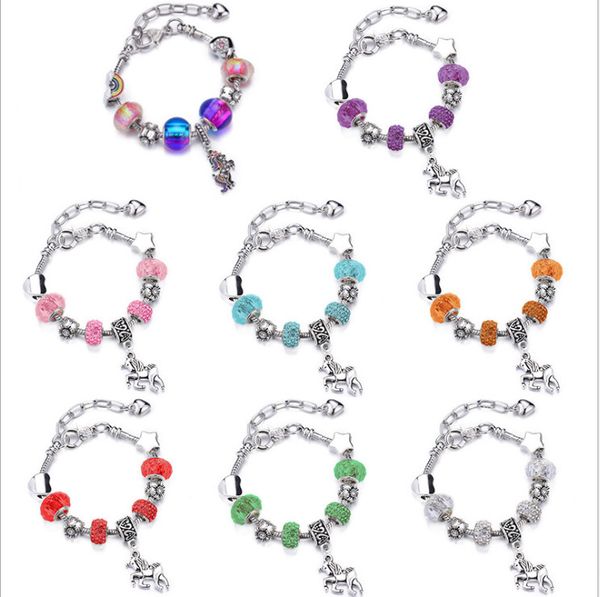 2021 new design rainbow colorful crystal unicorn bangle designer handmade jewelry men children snake bone pando love women bracelet, Golden;silver
2021 new design rainbow colorful crystal unicorn bangle designer handmade jewelry men children snake bone pando love women bracelet, Golden;silver
