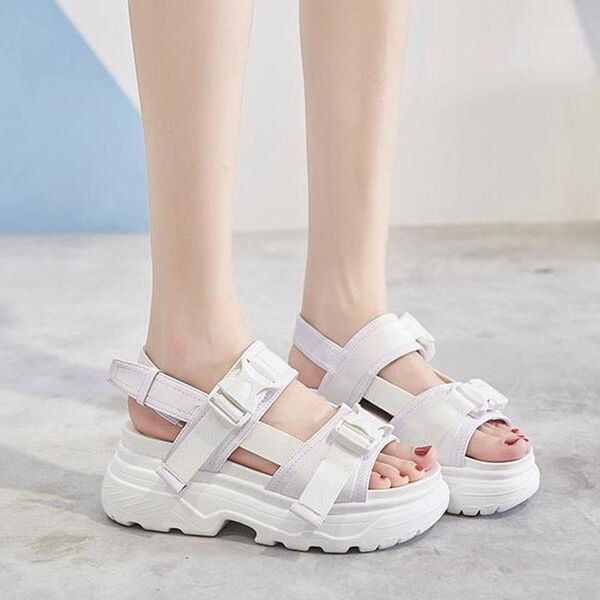 women's sandals 2019 summer muffin thick bottom fish mouth sports sandals with breathable mesh real leather casual shoes1, Black
women's sandals 2019 summer muffin thick bottom fish mouth sports sandals with breathable mesh real leather casual shoes1, Black