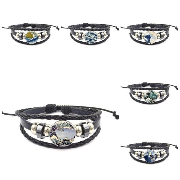 charm bracelets ej glaze great wave off kanagawa for women black leather bracelet bangle with, Golden;silver
charm bracelets ej glaze great wave off kanagawa for women black leather bracelet bangle with, Golden;silver