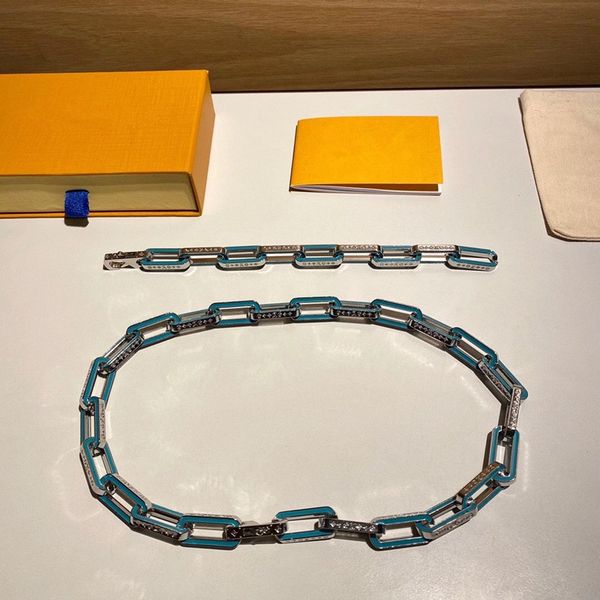 master design bamboo drop glue blue necklace men's hip hop 316 titanium steel engrave four leaf flower colored enamel bracelet jewelry, Silver
master design bamboo drop glue blue necklace men's hip hop 316 titanium steel engrave four leaf flower colored enamel bracelet jewelry, Silver