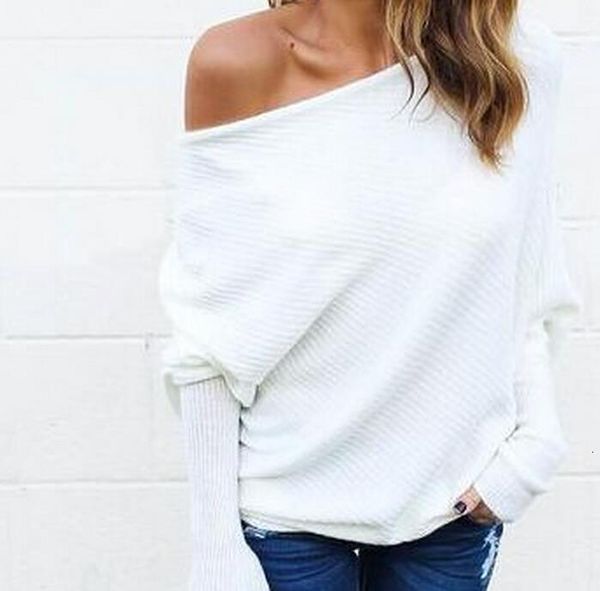 women pullover sweaters casual batwing sleeve solid knitted sweater off shoulder sweaters jumper womens clothing plus size, White;black
women pullover sweaters casual batwing sleeve solid knitted sweater off shoulder sweaters jumper womens clothing plus size, White;black