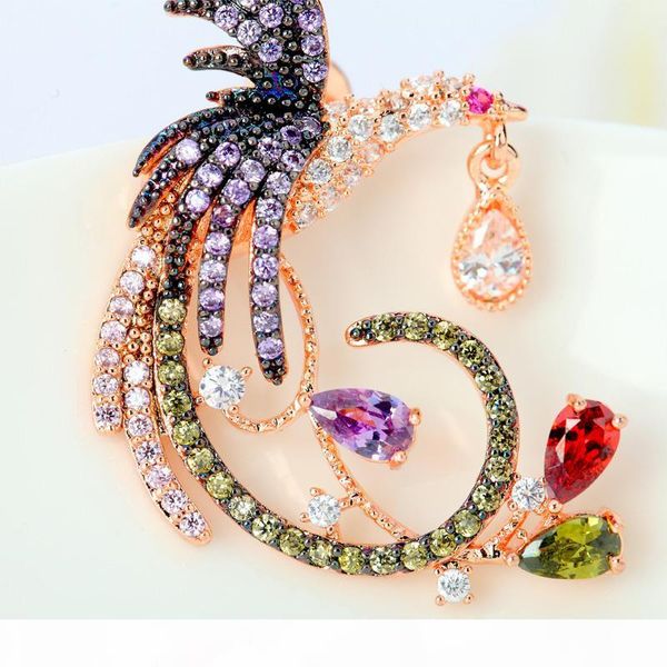 shining colorful zircon drop earrings chinese phoenix fine jewelry wedding dangle earrings for women gril gift, Golden;silver
shining colorful zircon drop earrings chinese phoenix fine jewelry wedding dangle earrings for women gril gift, Golden;silver